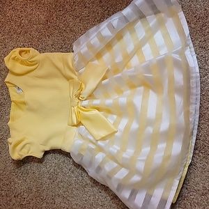 Size 4T yellow and white dress